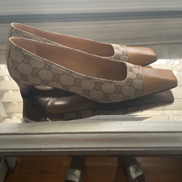 Gucci Shoes - Women’s low heel Gucci slip on.Looks great to wear with leggings , jeans etc.